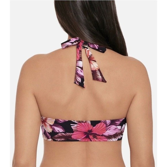 5/$25 Skinny Dippers Black Mowie Peppermint Bikini Swim Top Size Small NWT - Picture 2 of 9